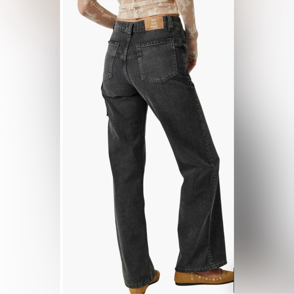 We The Free Tinsley Baggy Mid -Rise Straight Leg Size 27 - Picture 3 of 16